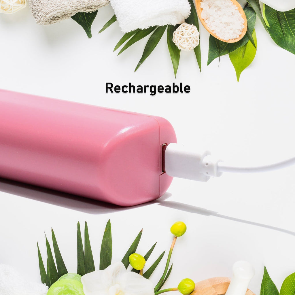 Rechargeable Mini Hair Straightener – Cordless Flat Iron | Calm & Curl