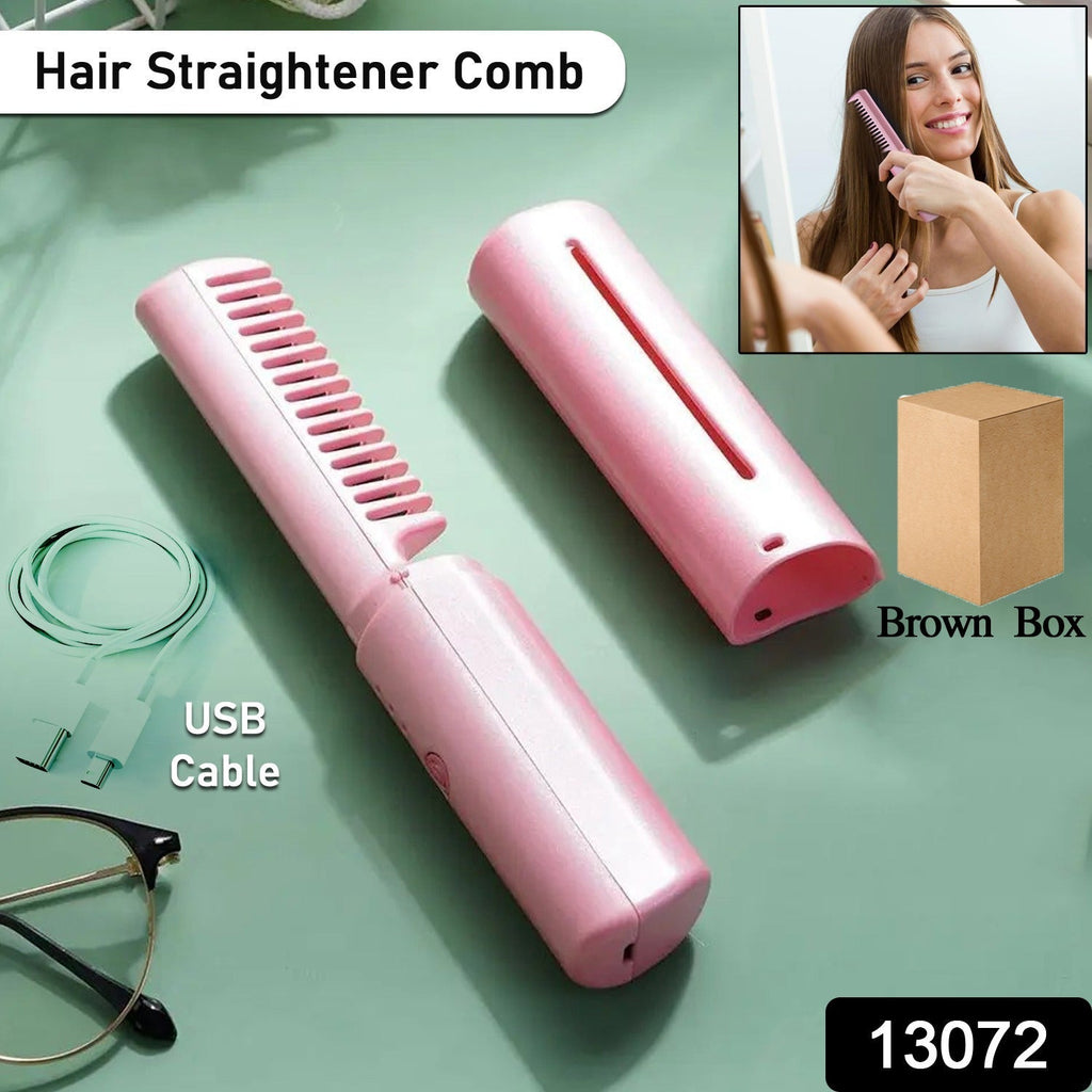 Rechargeable Mini Hair Straightener – Cordless Flat Iron | Calm & Curl