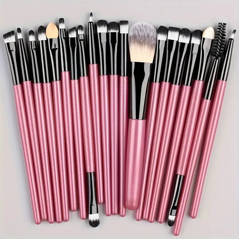 Makeup brush set, luxury synthetic kabuki foundation brush set, blush powder, eyeshadow blending and face brush