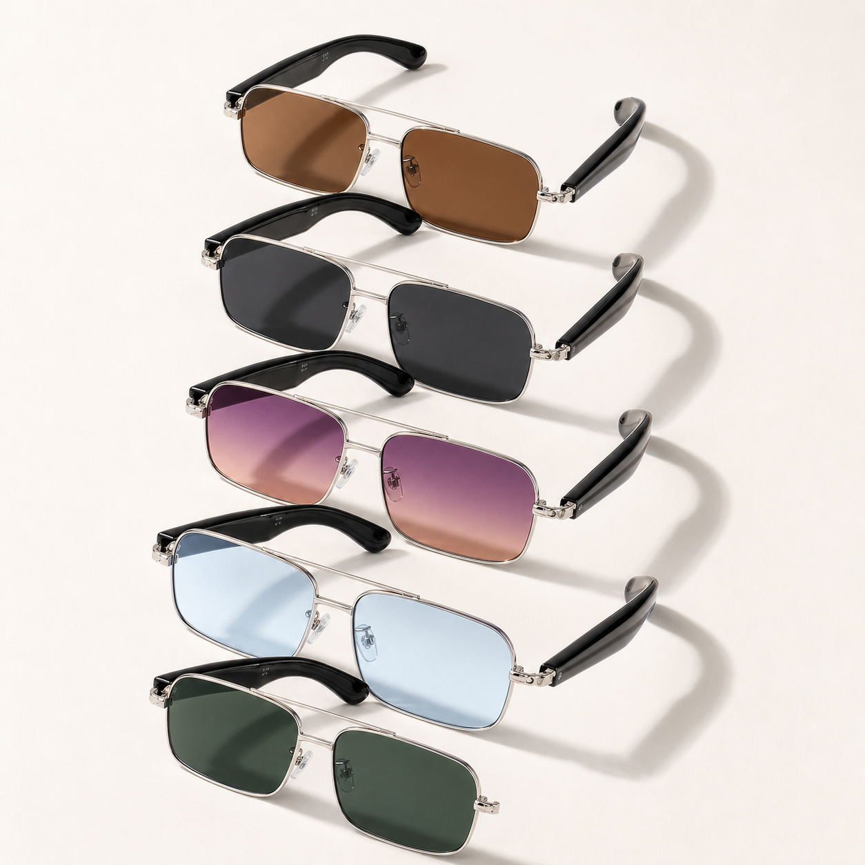 Veclear GT31 smart sunglasses in five lens colors