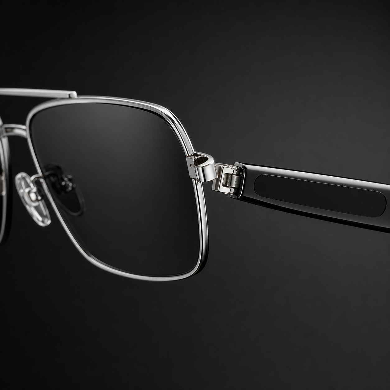 Veclear GT31 smart sunglasses hinge and temple detail